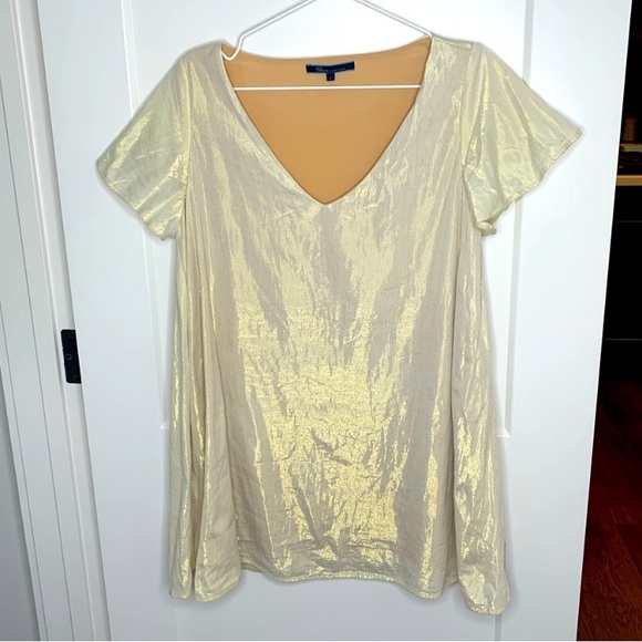 Shore Gold Shift Dress - Picture 1 of 5